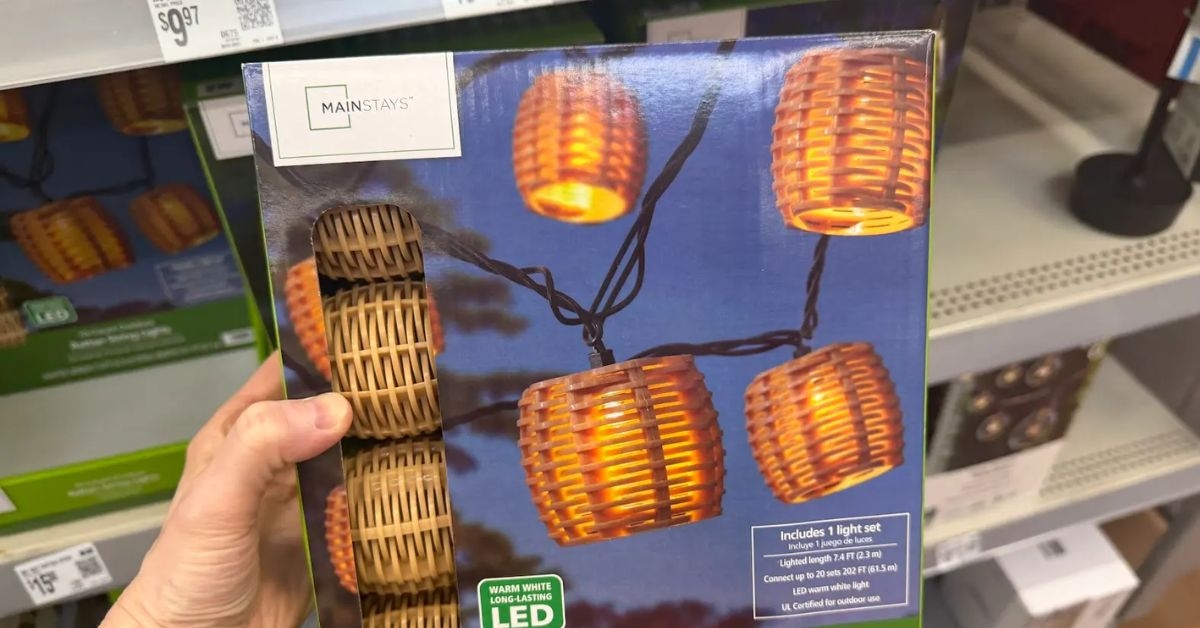 mainstays rattan string lights
