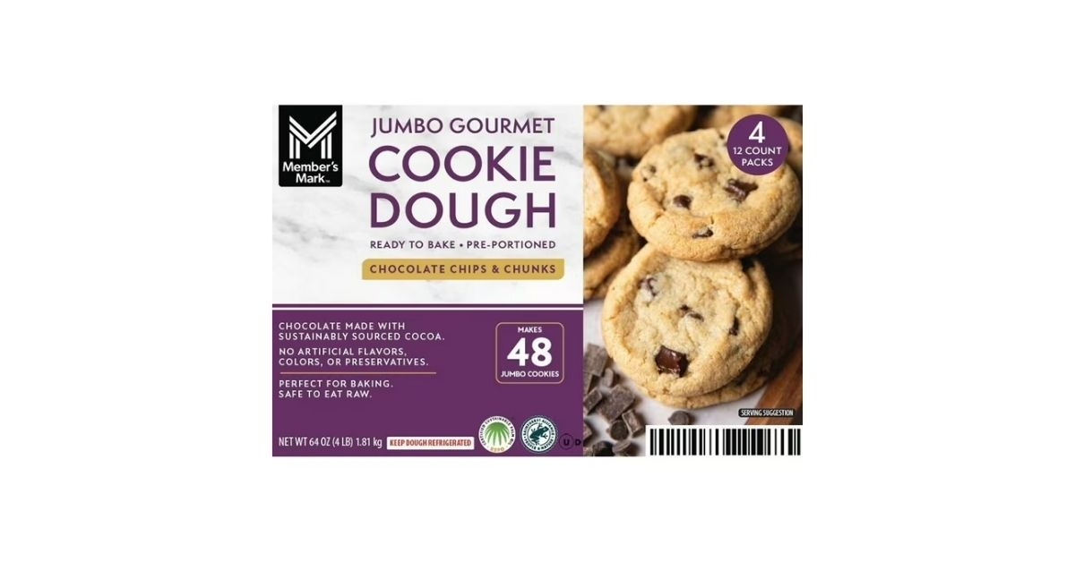 members mark jumbo gourmet cookie dough