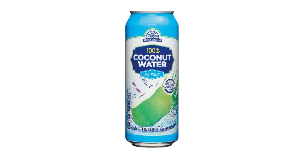 natures nectar 100 coconut water