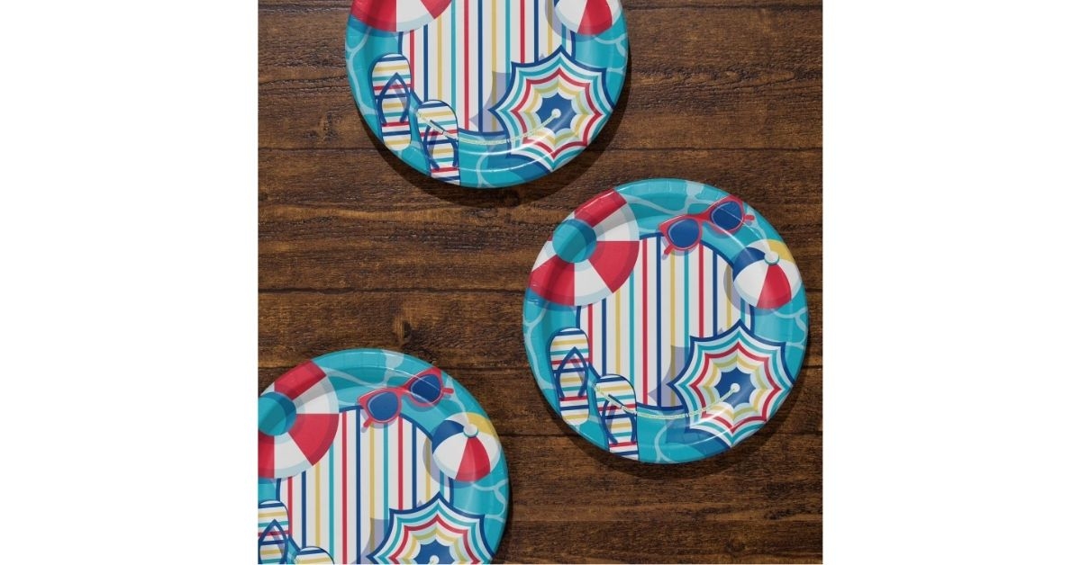 summer paper plates
