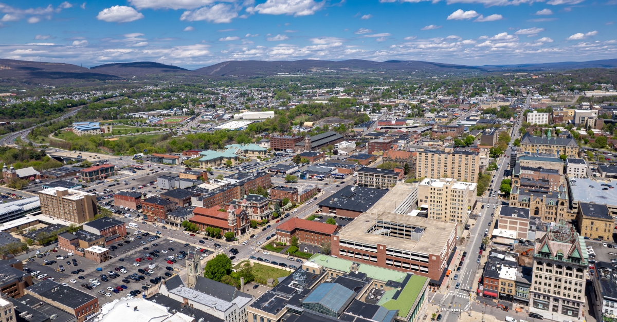 Scranton, Pennsylvania aerial view