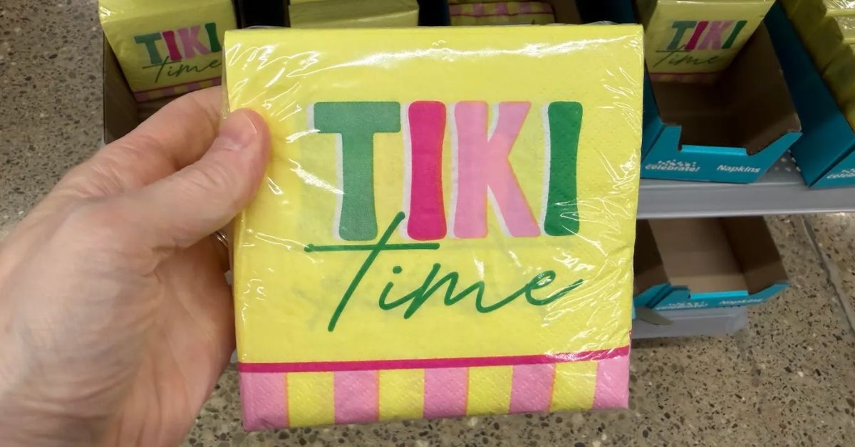 way to celebrate tiki time napkins