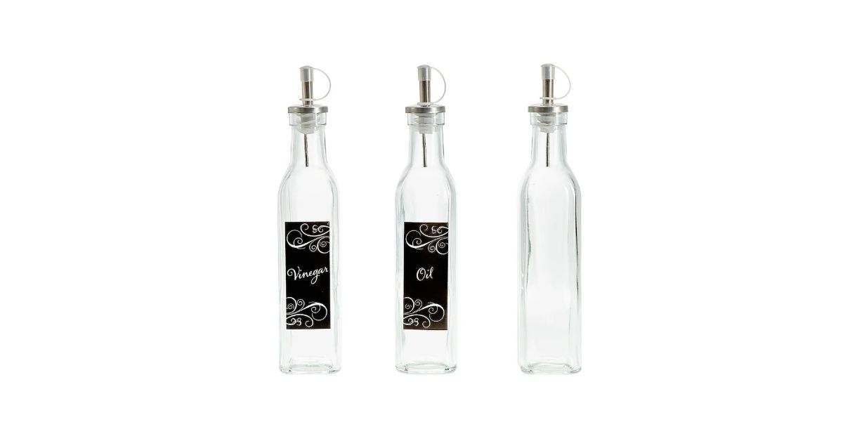 glass oil and vinegar bottles