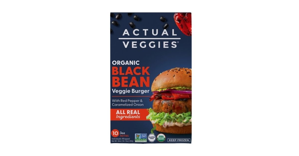 organic black bean burger