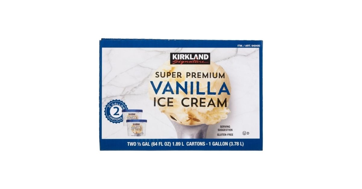 super premium vanilla ice cream