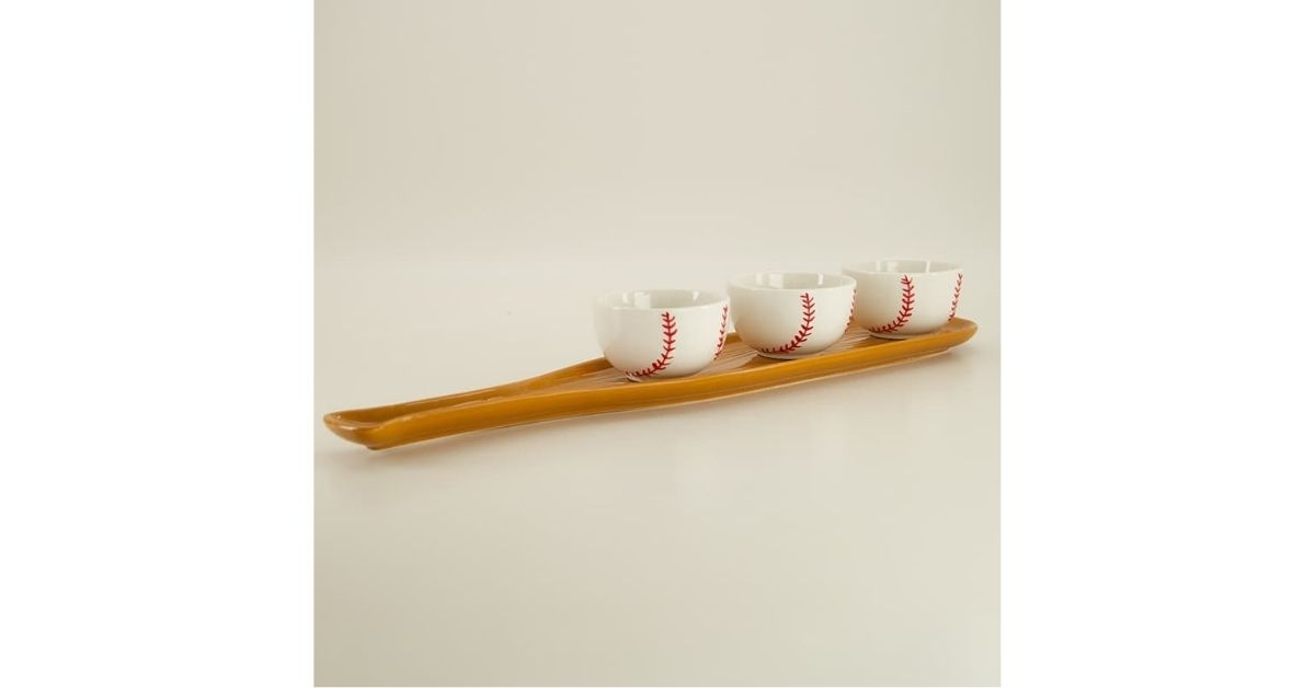 baseball serving bowls