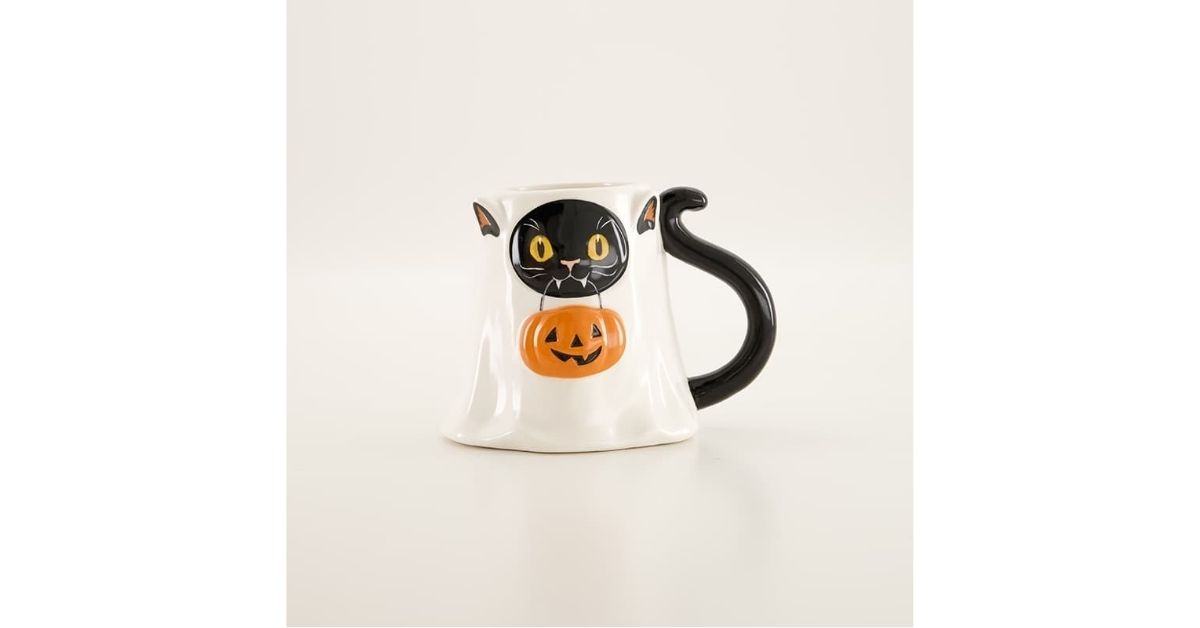 ghost cat mug