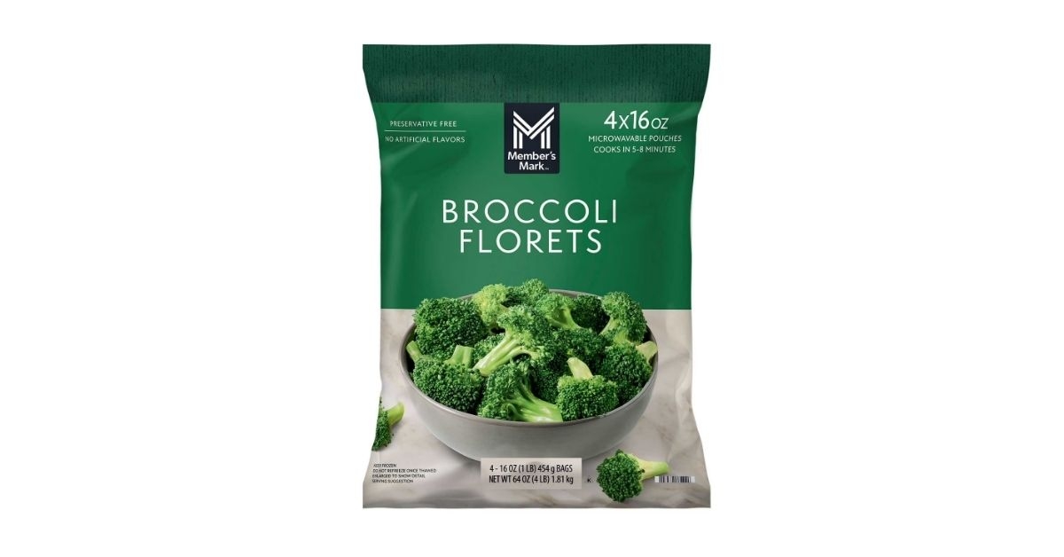 steamable brocolli florets
