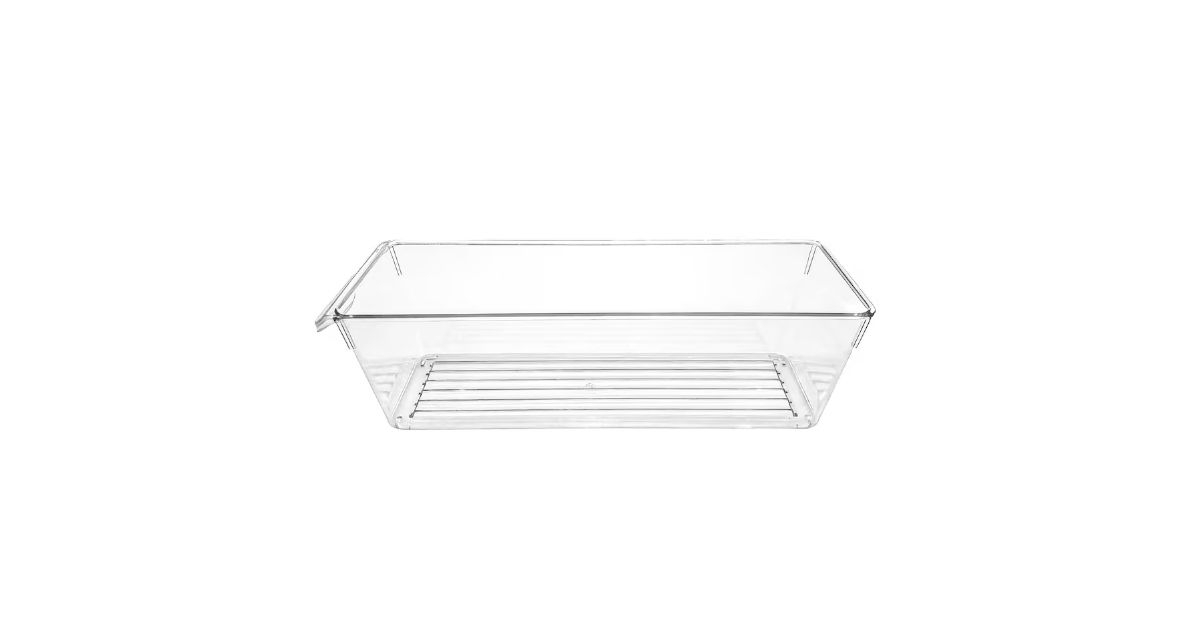 clear fridge organizer bin