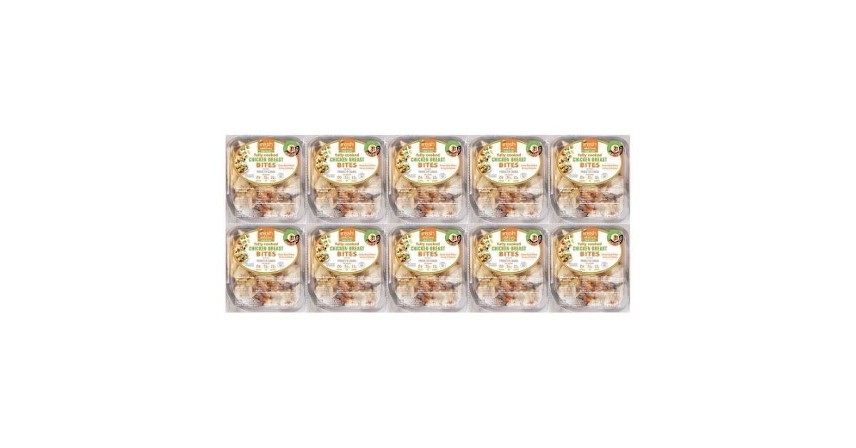 fully-cooked chicken breast bites