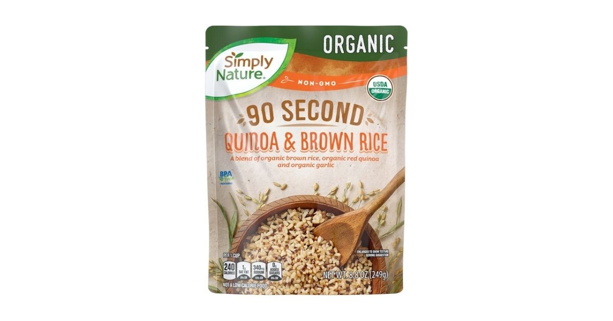 simply nature organic quinoa brown rice