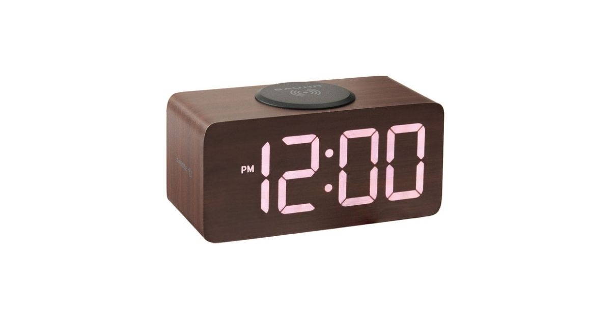 wireless charging clock