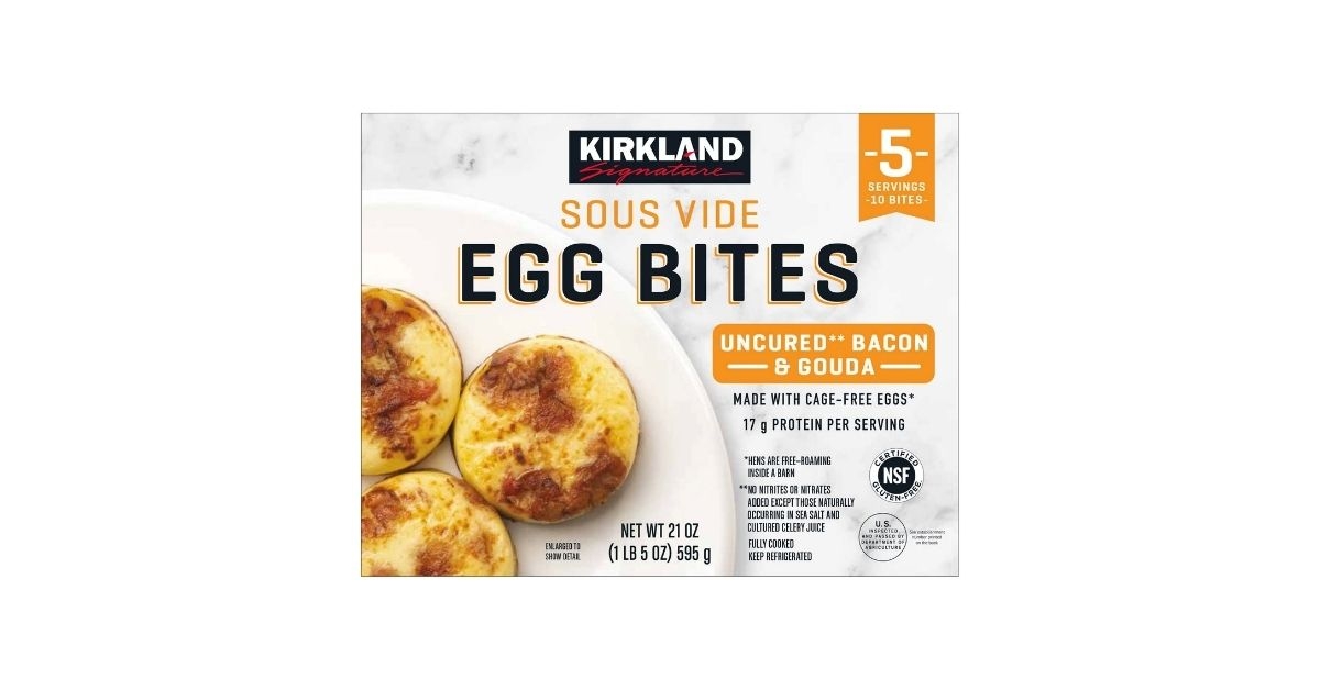 uncured bacon and gouda egg bites