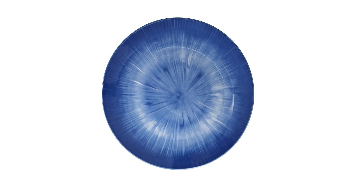 royal norfolk blue burst dinner plate