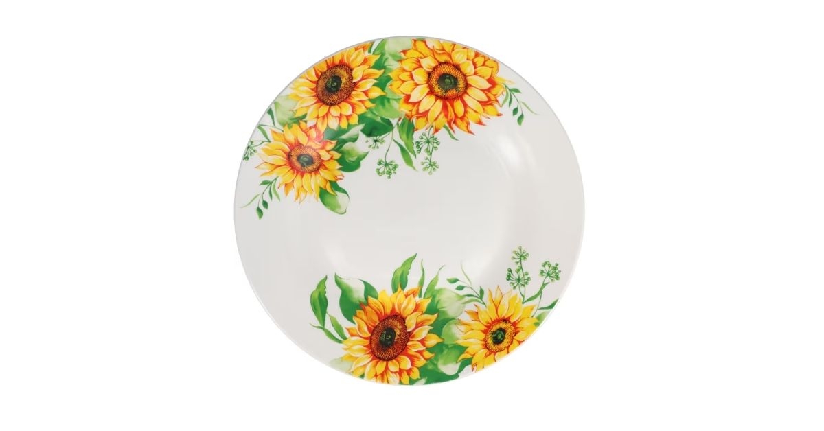 royal norfolk sunflower ceramic dinner plate