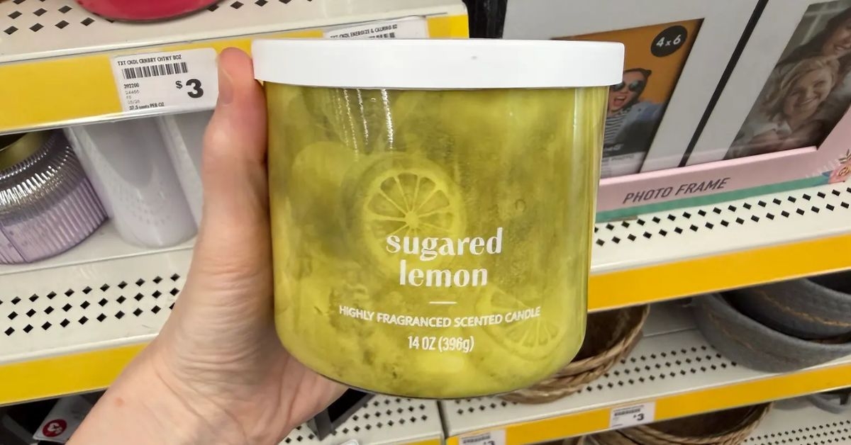 sugared lemon candle