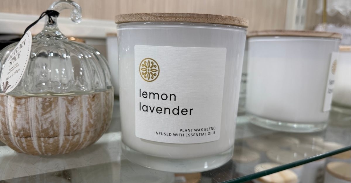 lemon lavender candle