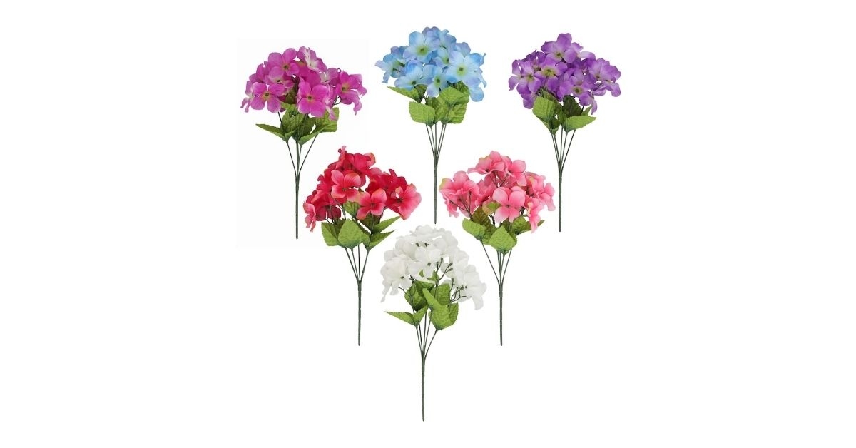 floral garden artificial hydrangea bushes