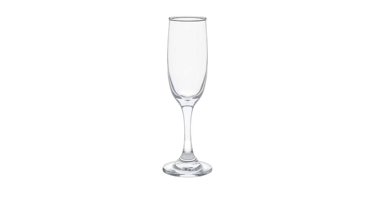 tapered glass champagne flutes