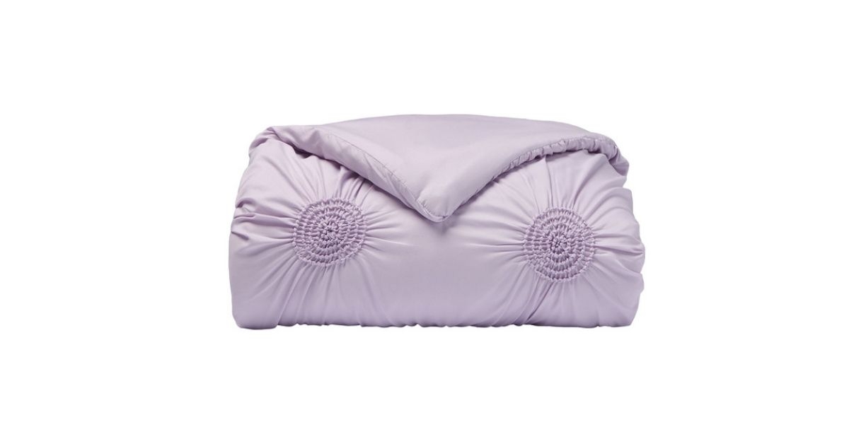 lavender frog comforter