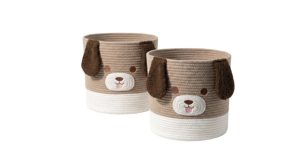 cotton rope storage baskets