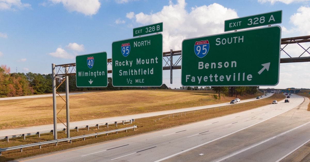 highway signage for i-40 wilmington
