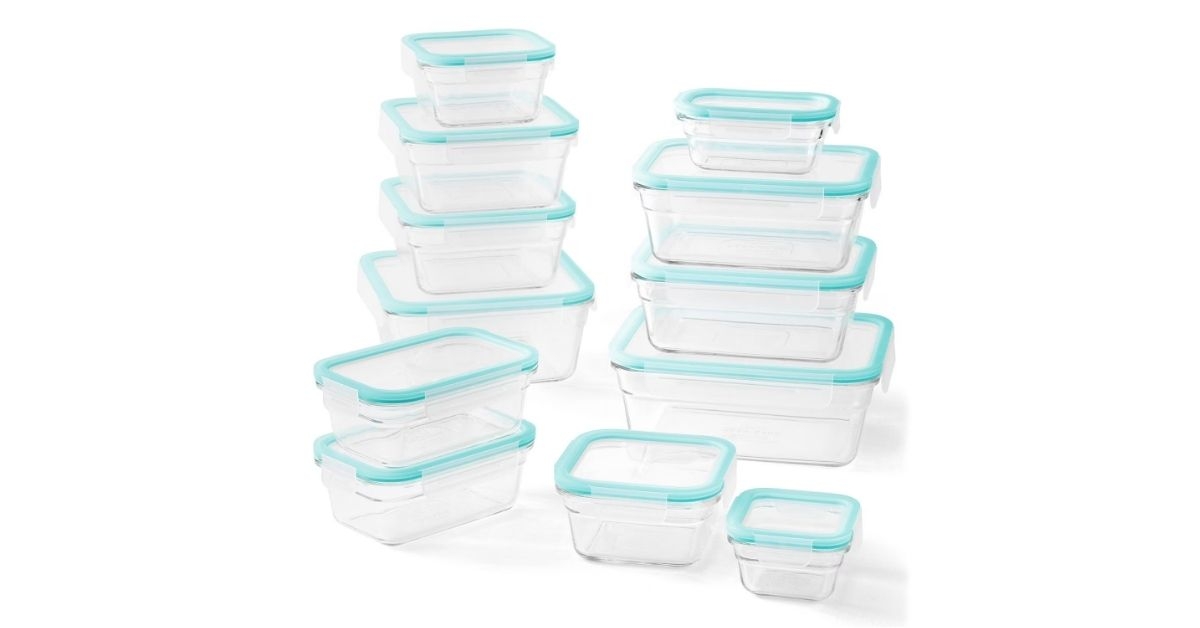 glass food storage set by glasslock