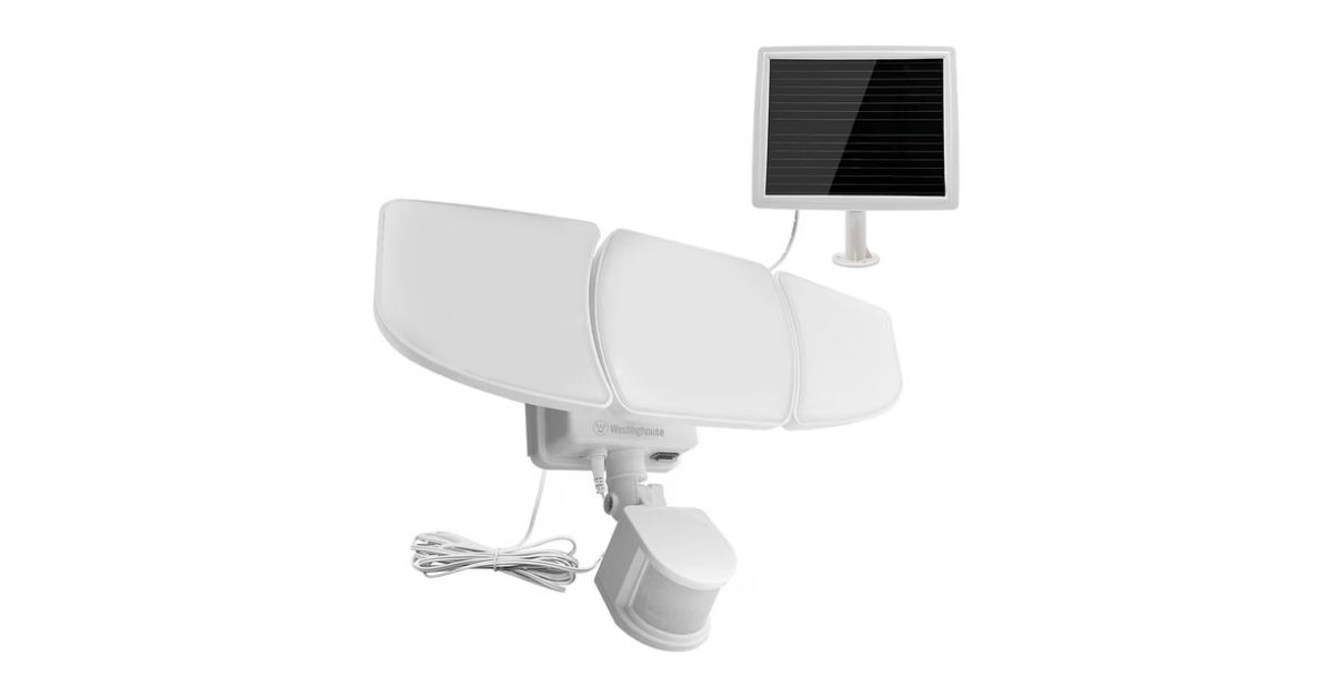 westinghouse solar triple head led security light