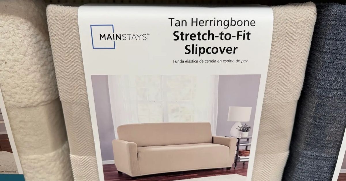 mainstays stretch to fit slipcover