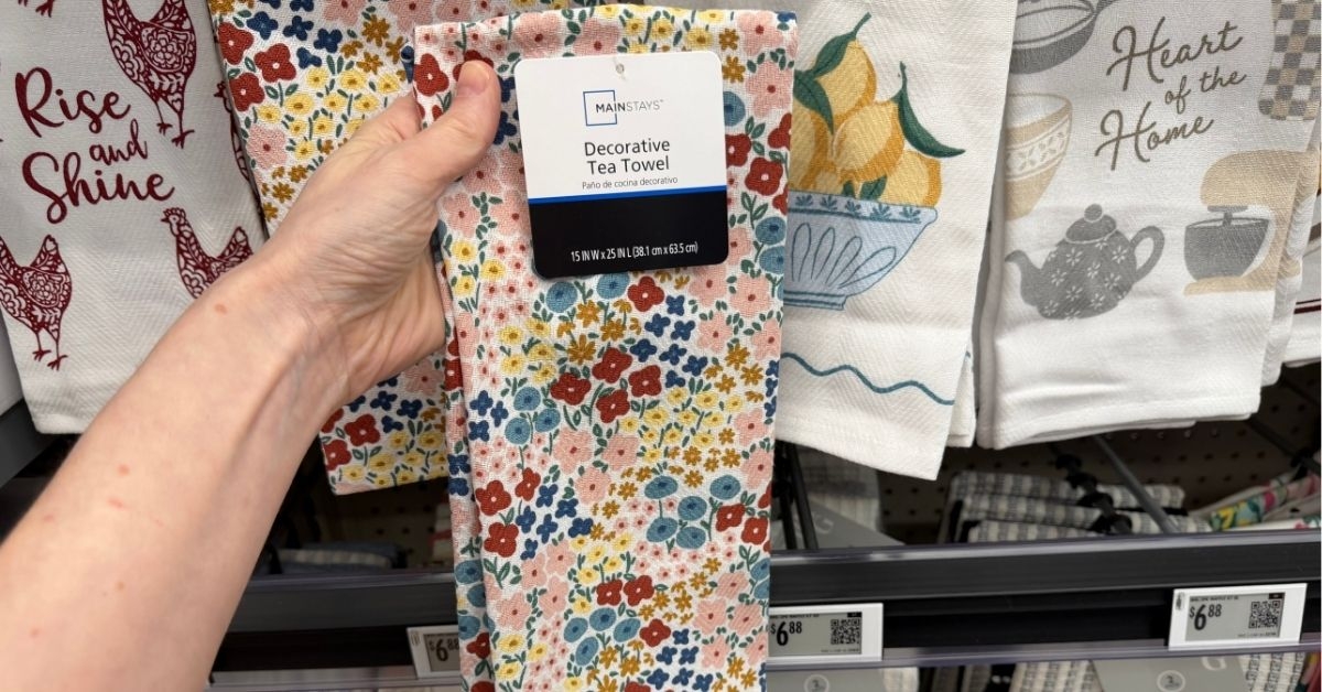mainstays decorative tea towels