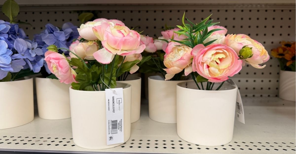mainstays faux florals