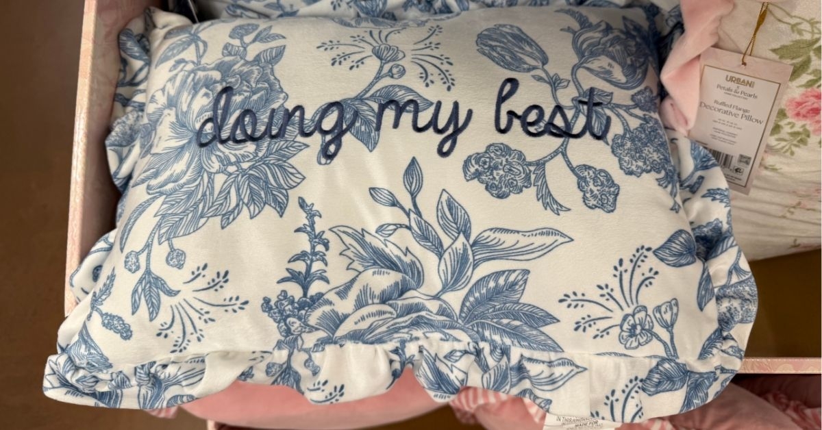 urban shop x petals pearls pillow