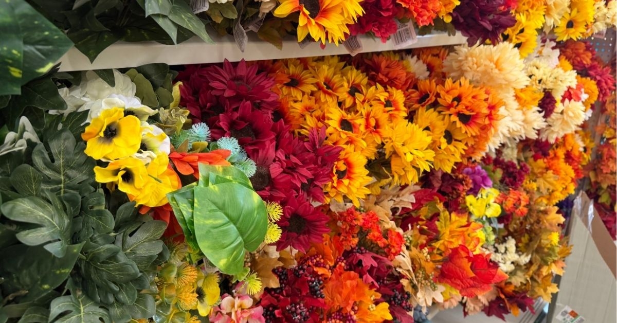 faux flowers