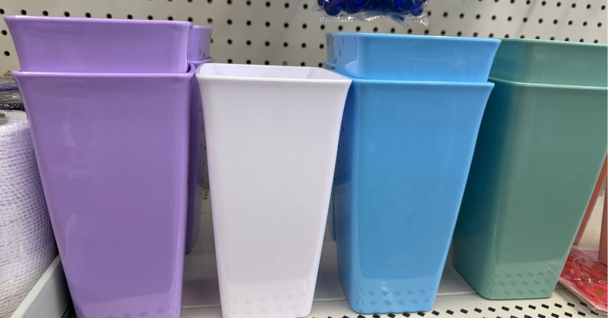 plastic vase