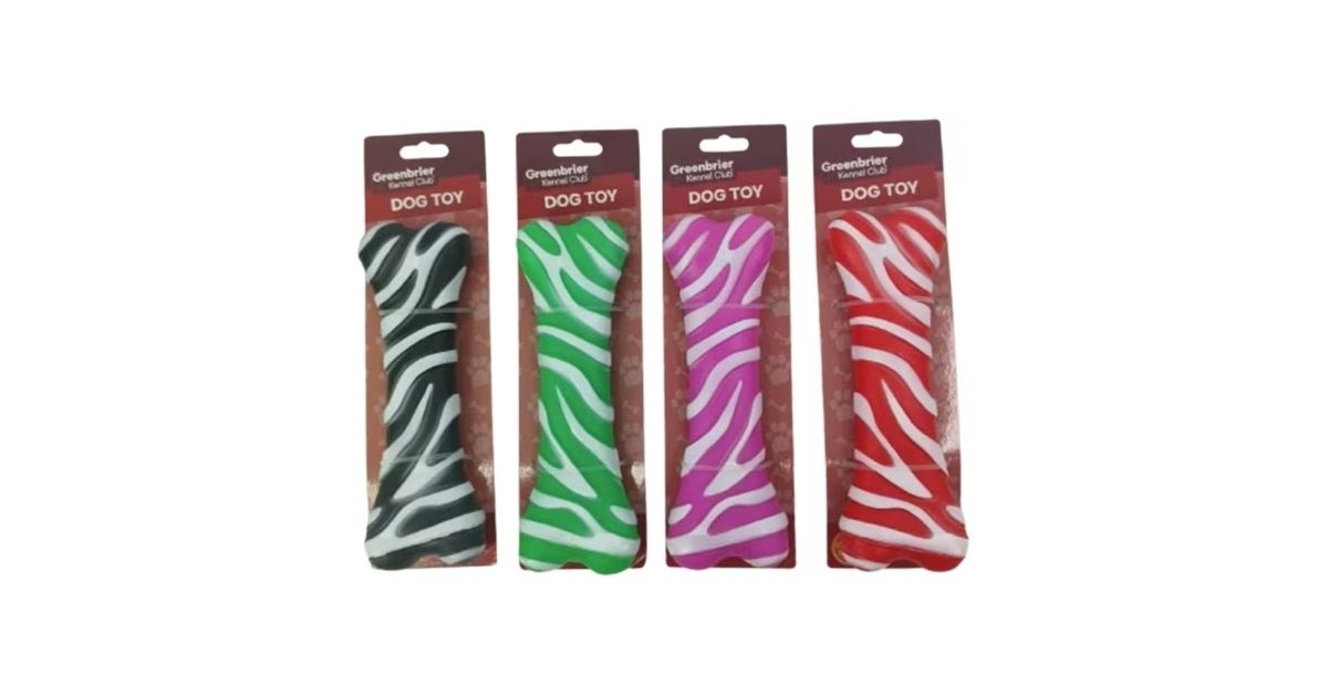 vinyl dog bone toys