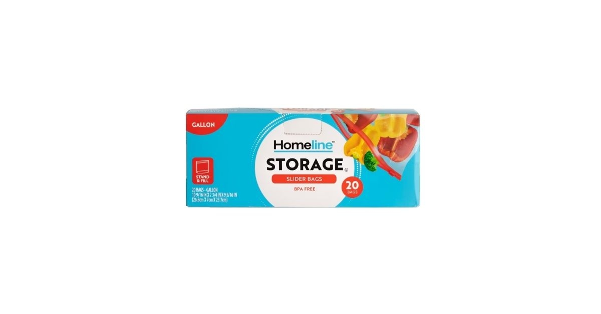 slider gallon storage bags