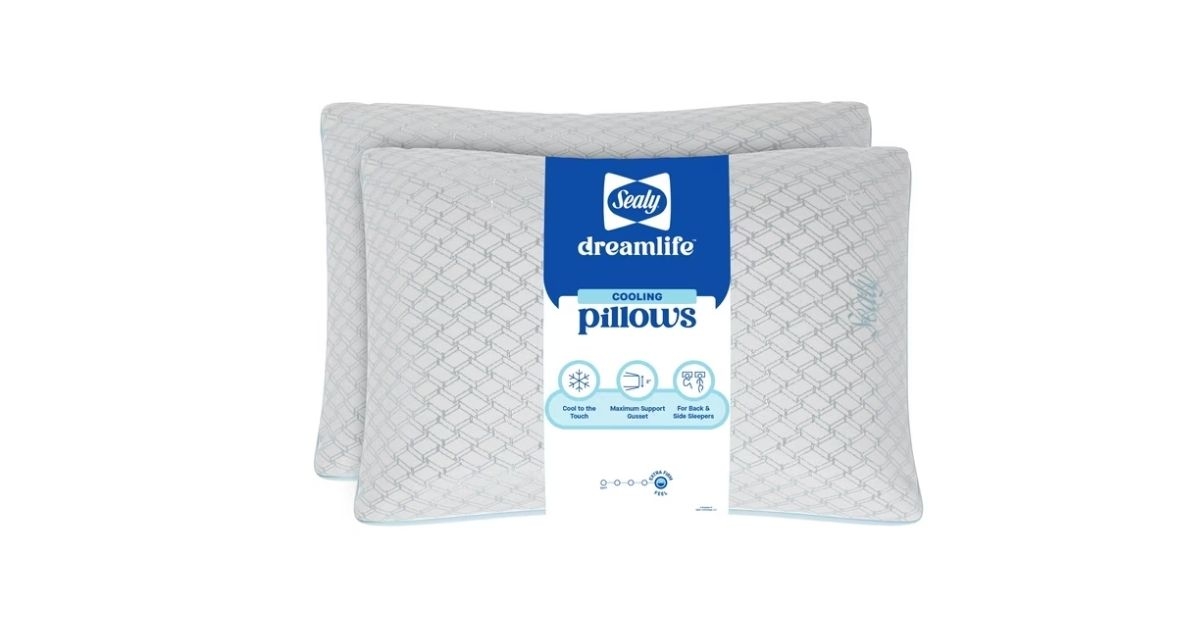 sealy dreamlife cooling extra firm pillows