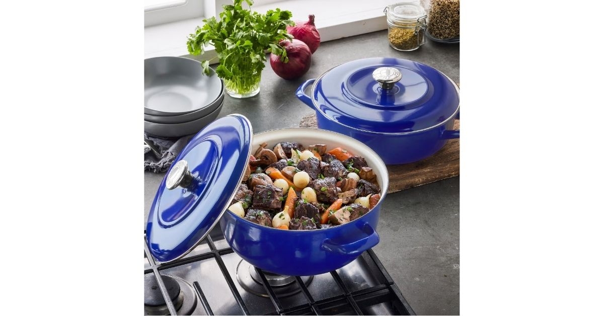 enameled cast iron dutch oven braiser set