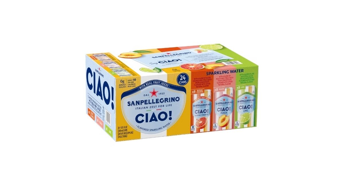 ciao sparkling water variety pack