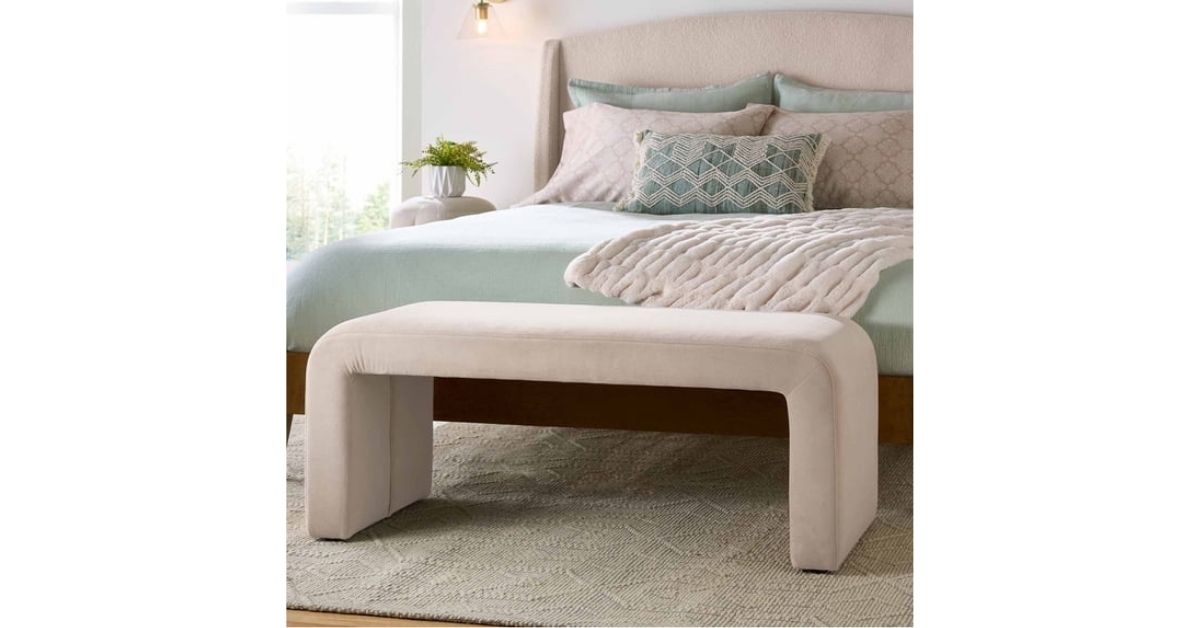 juliet velvet waterfall bench
