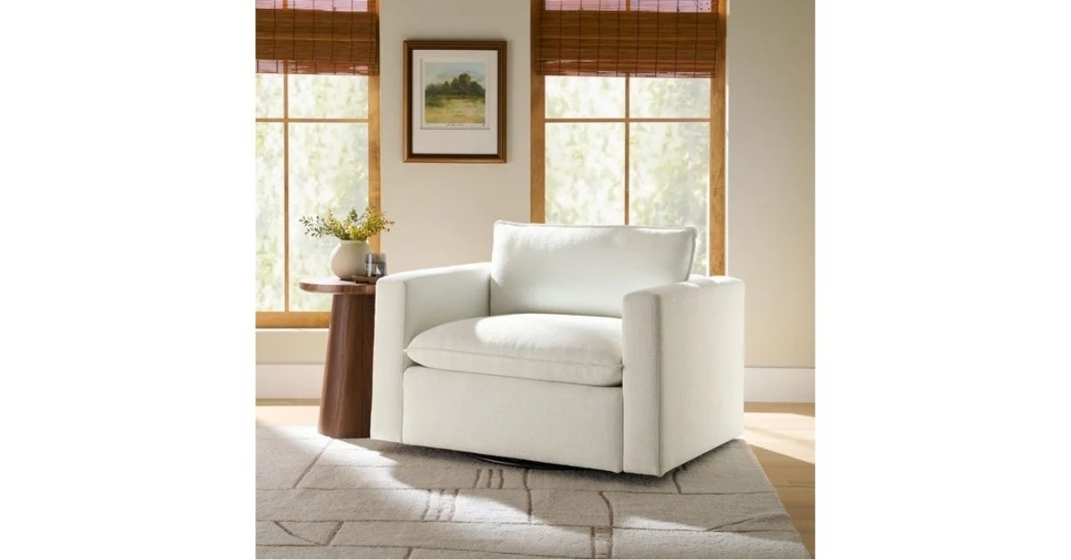 weston cloud swivel accent chair