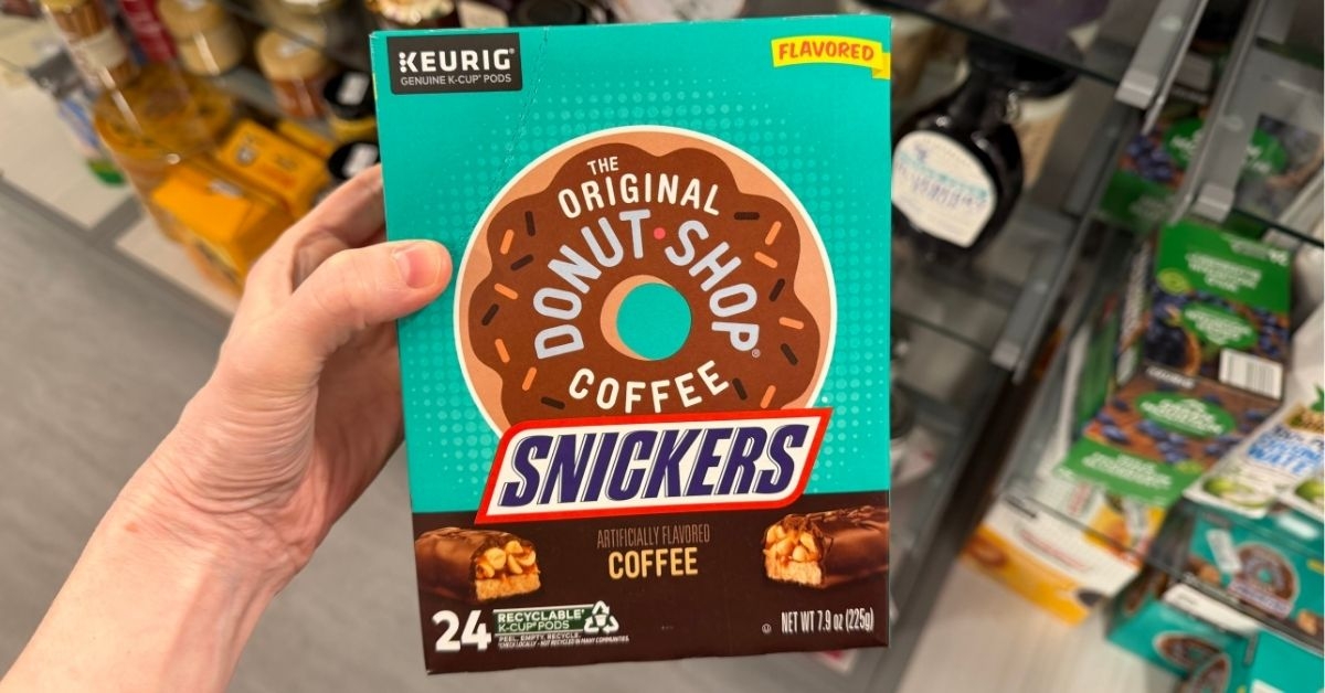 donut shop snickers coffe