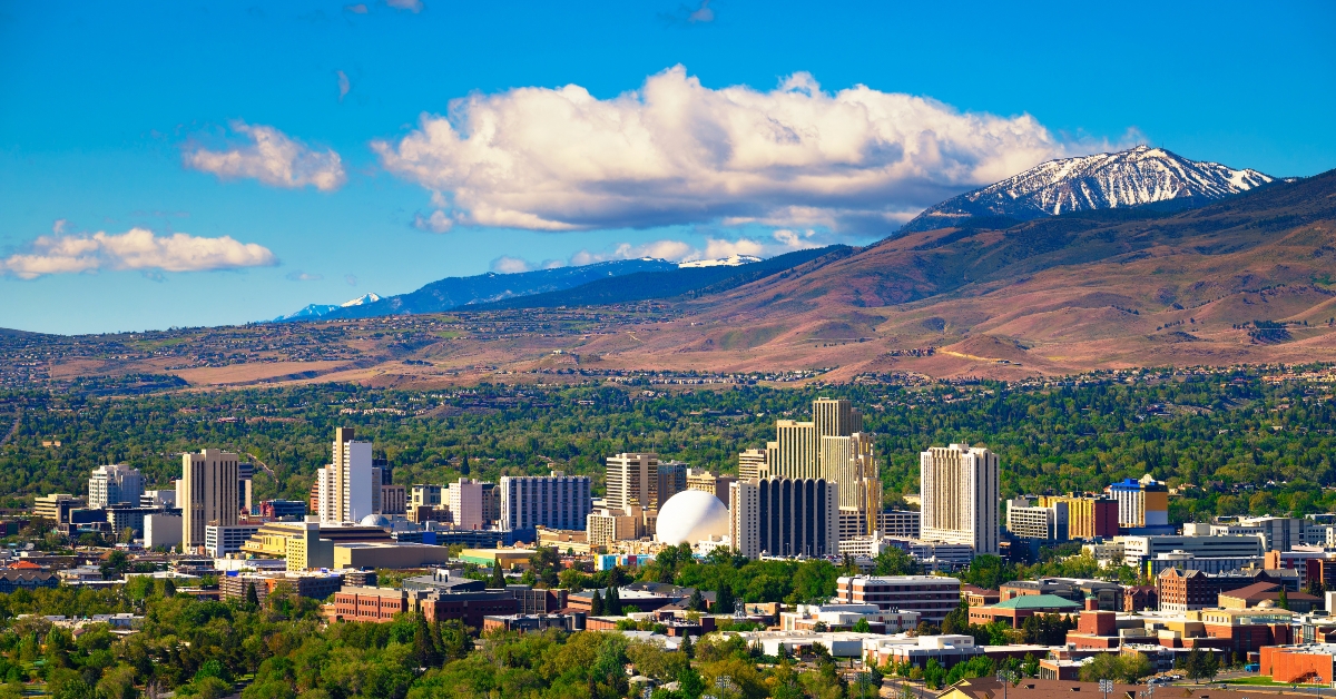 downtown reno skyline nevada