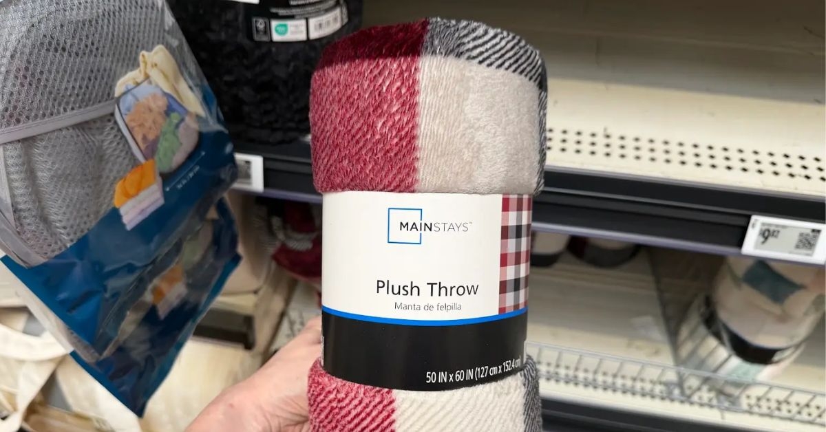 mainstays plush throw