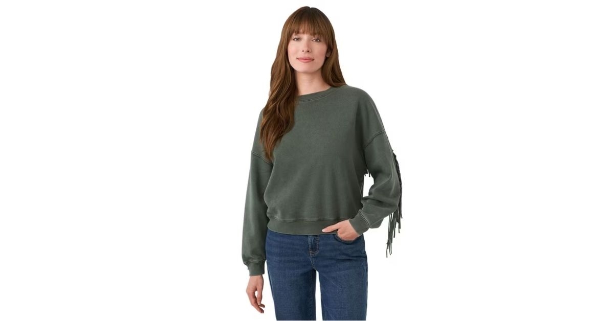 Women's fringe sweatshirt