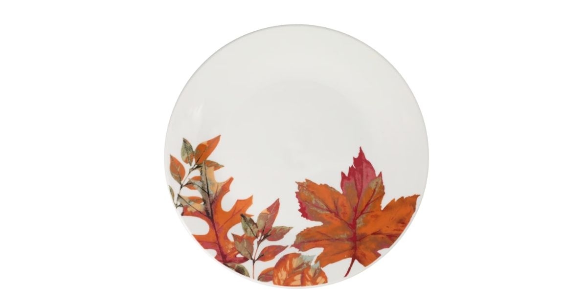 fall theme ceramic plates