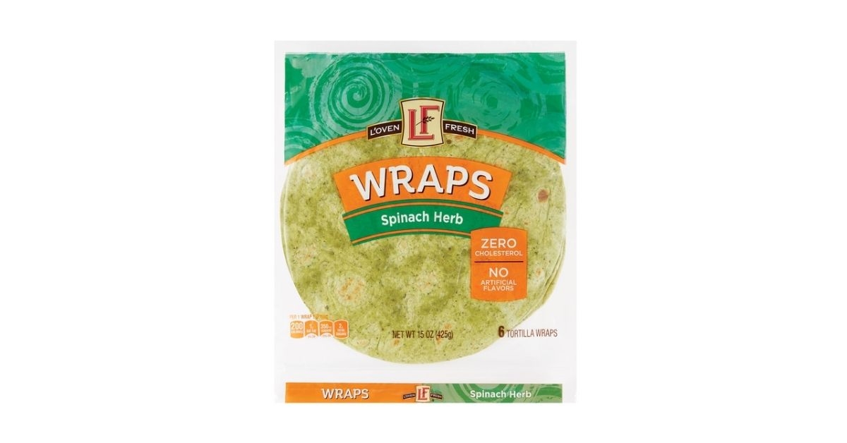 loven fresh spinach wraps