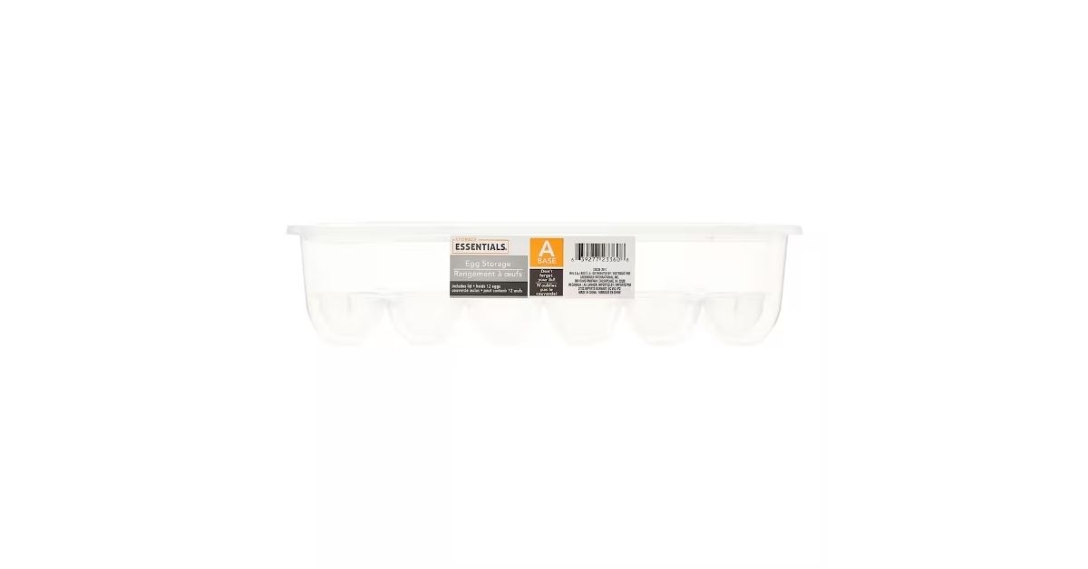 plastic egg storage container