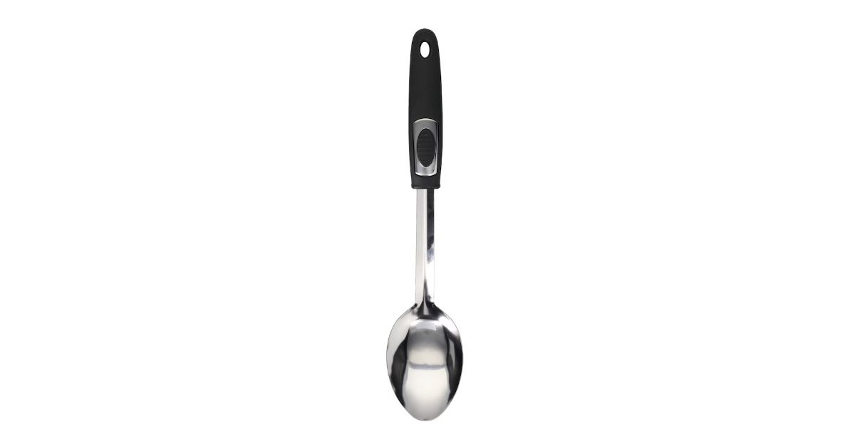 stainless steel serving spoon