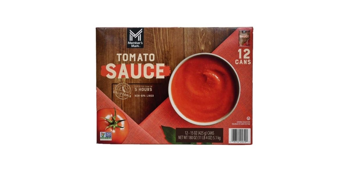 canned tomato sauce